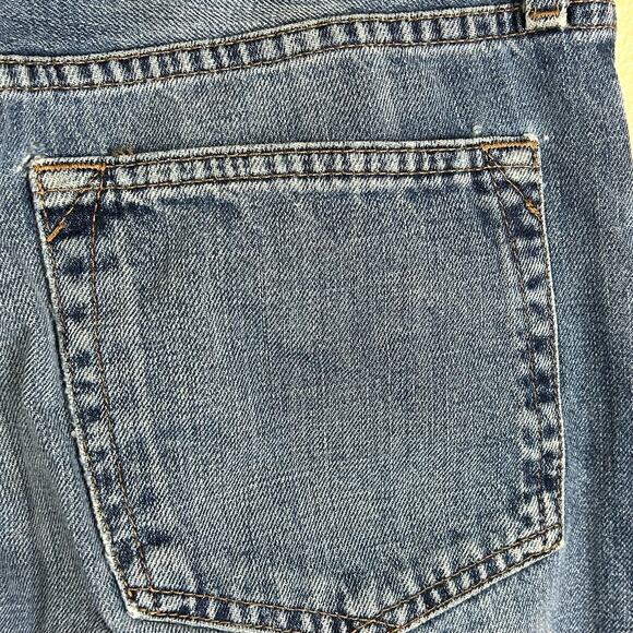 Eddie Bauer Men Jeans Size 33x32 Straight Blue Distressed Hems Classic Denim - Picture 9 of 16